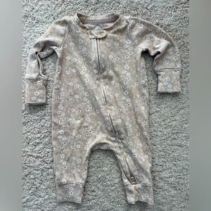 GAP Baby Beige Floral Bodysuit 0-3 Months